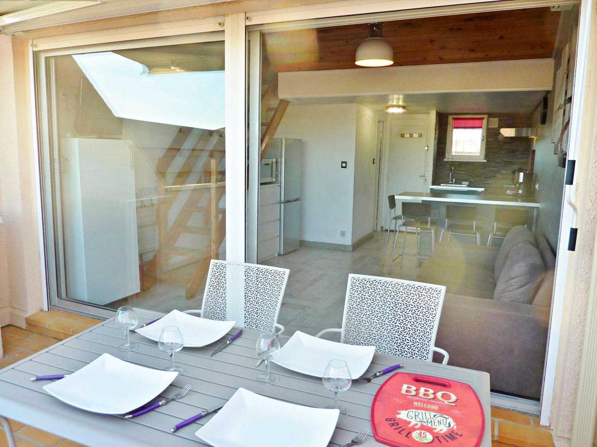 Duplex Renove Avec Clim, Terrasse Et Parking A Marseillan - Fr-1-387-162 Apartment Екстериор снимка